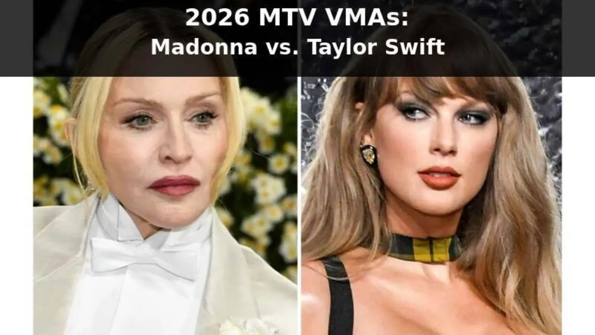 Madonna and Taylor Swift lead the 2026 MTV VMA nominations in a historic awards showdown.
