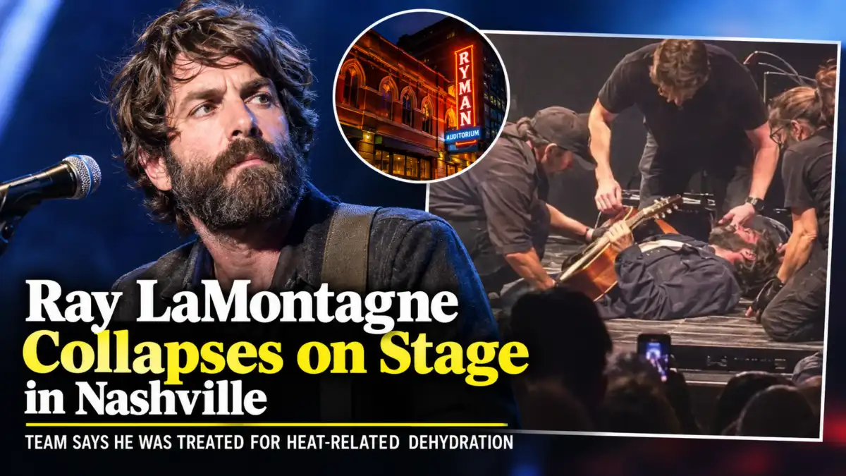 Ray LaMontagne Collapses on Stage