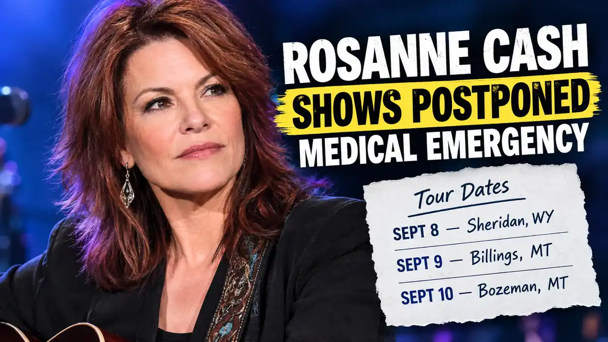 Rosanne Cash Postpones Shows After Medical Emergency