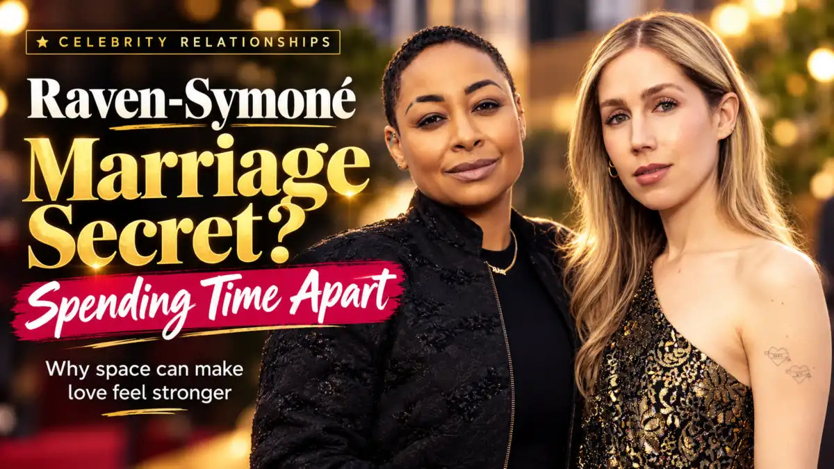 Raven-Symoné and wife Miranda Maday discussing why spending time apart can strengthen their marriage.